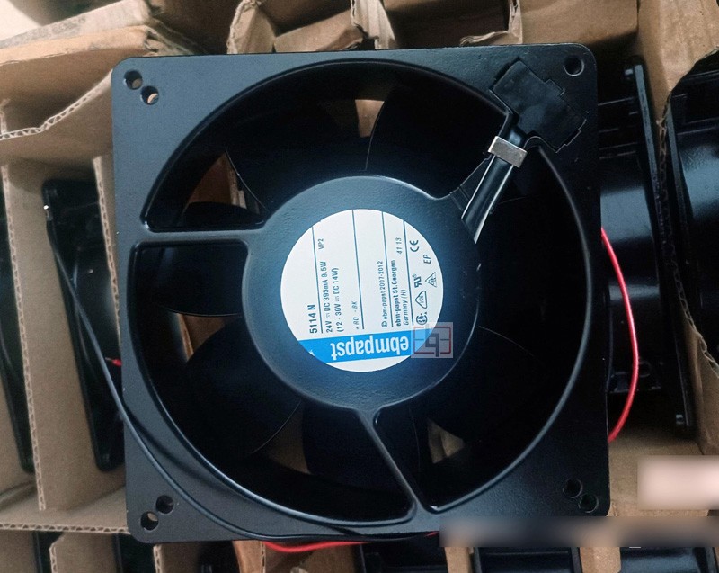 Ebmpapst 5114N 24V 395mA 9.5W 2wires Cooling Fan - New