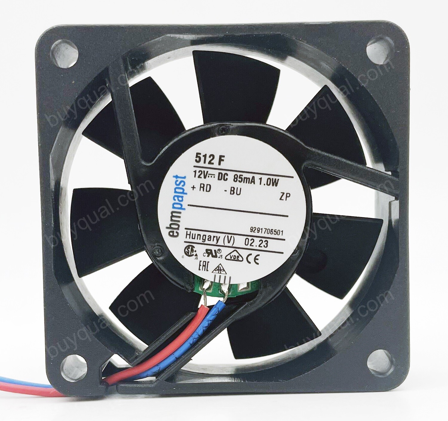 Ebmpapst 512F 12V 85mA 1.0W 2wires Cooling Fan - Original New
