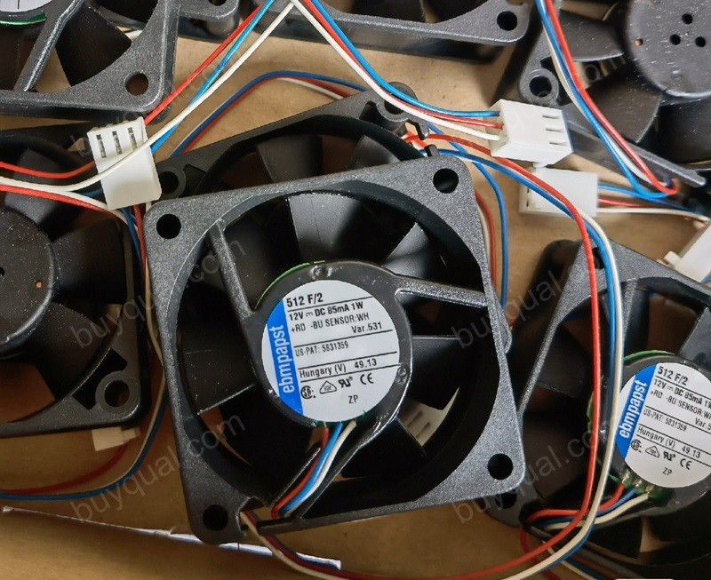 Ebmpapst 512F/2 12V 85mA 1W 3wires Cooling Fan 
