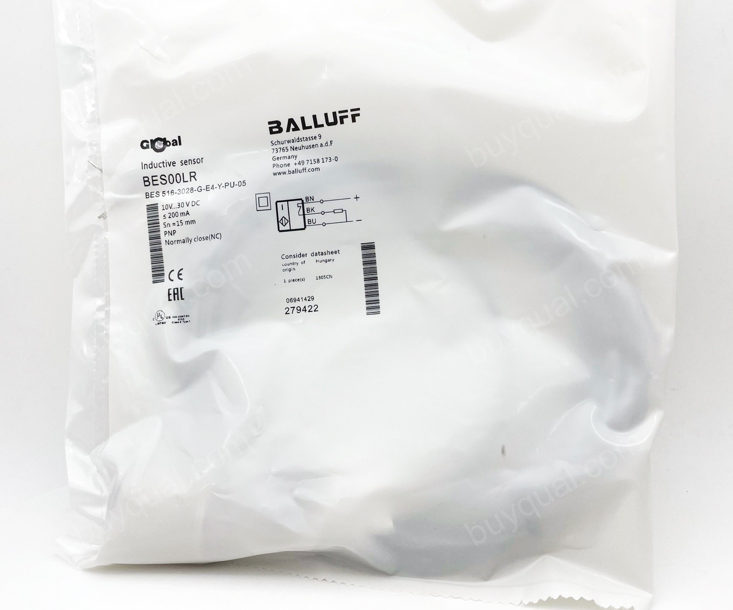 BALLUFF BES 516-3028-G-E4-Y-PU-05 Sensor