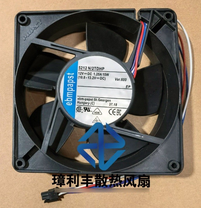 Ebmpapst 5212N/2TDHP 12V 1.25A 15W 4wires Cooling Fan