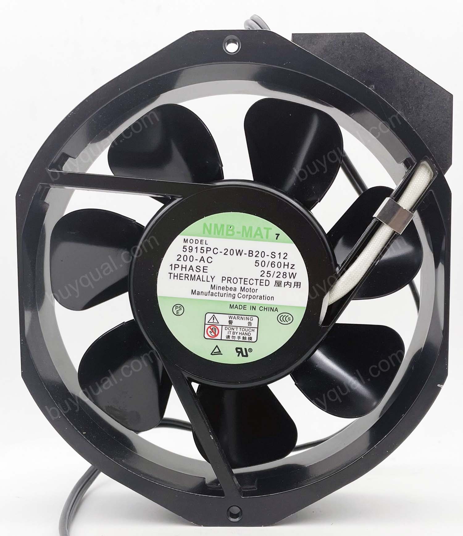 NMB 5915PC-20W-B20-S12 200V 25/28W 2wires Cooling Fan - Original New