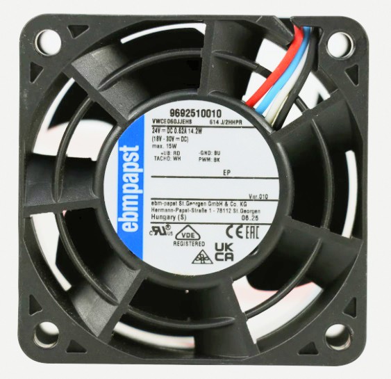 Ebmpapst 614J/2HHPR ( VWCE06OJJEHS 9692510010 ) 24V 0.62A 15W 4wires Cooling Fan - Original New