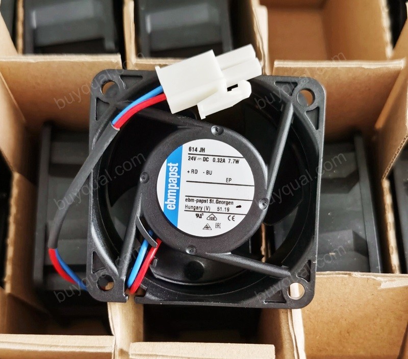Ebmpapst 614JH 24V 0.32A 7.7W 2wires Cooling Fan - Original New