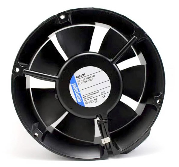 Ebmpapst 6224NT 24V 750mA 18W 2wires Cooling Fan