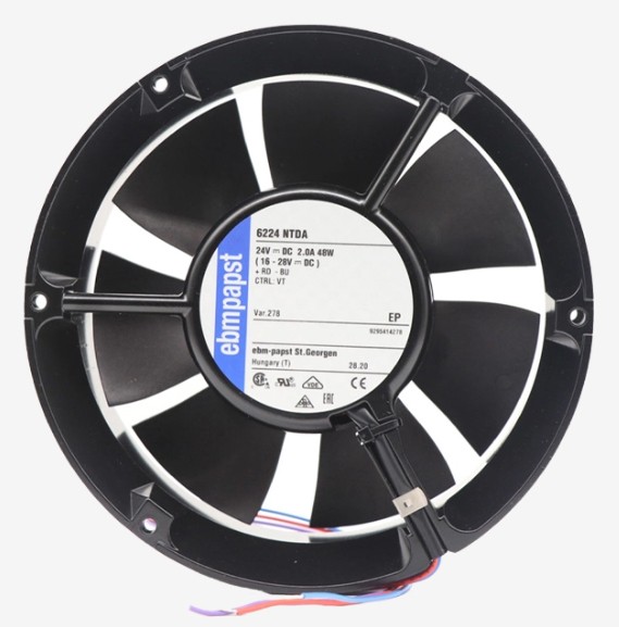 Ebmpapst 6224NTDA 24V 2.0A 48W 3wires Cooling Fan - Original New