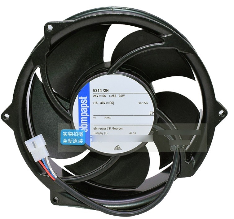 ebmpapst 6314/2H 24V 1.25A 30W 3wires Cooling Fan - New