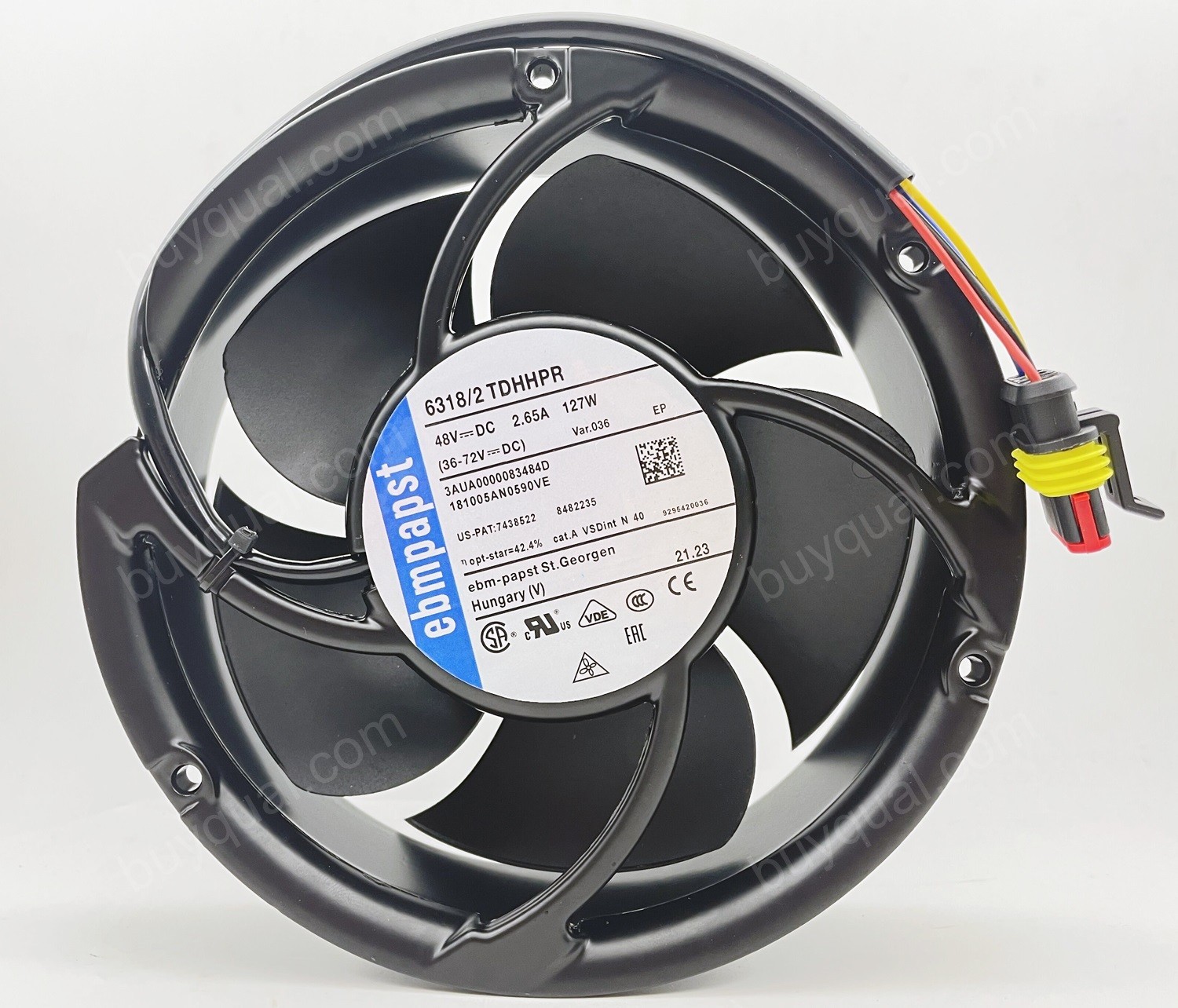 Ebmpapst 6318/2TDHHPR 48V 2.65A 127W 4wires Cooling Fan - New