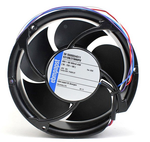 Ebmpapst 6318N/2TDHHPU 48V 900mA 43W 4 wires Cooling Fan - Original New