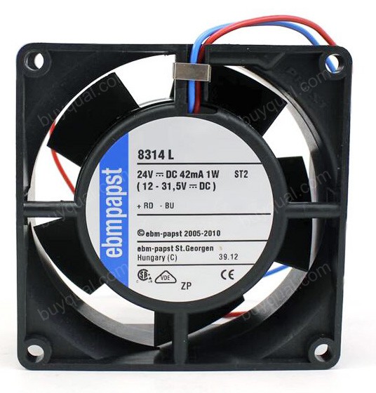Ebmpapst 8314L 24V 42mA 1W 2wires Cooling Fan