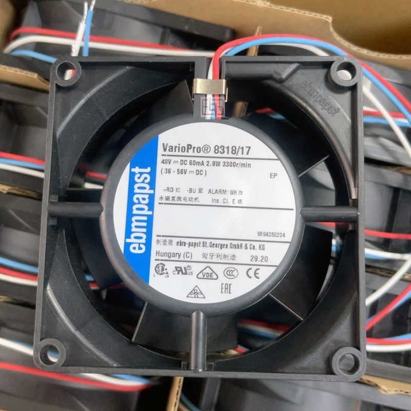Ebmpapst 8318/17 48V 60mA 2.9W 3wires Cooling Fan - Original New