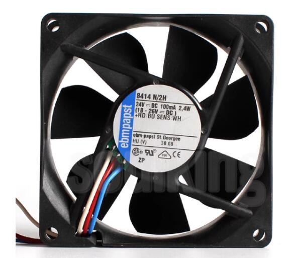 Ebmpapst 8414N/2H 24V 100mA 2.4W 3wires Cooling Fan 