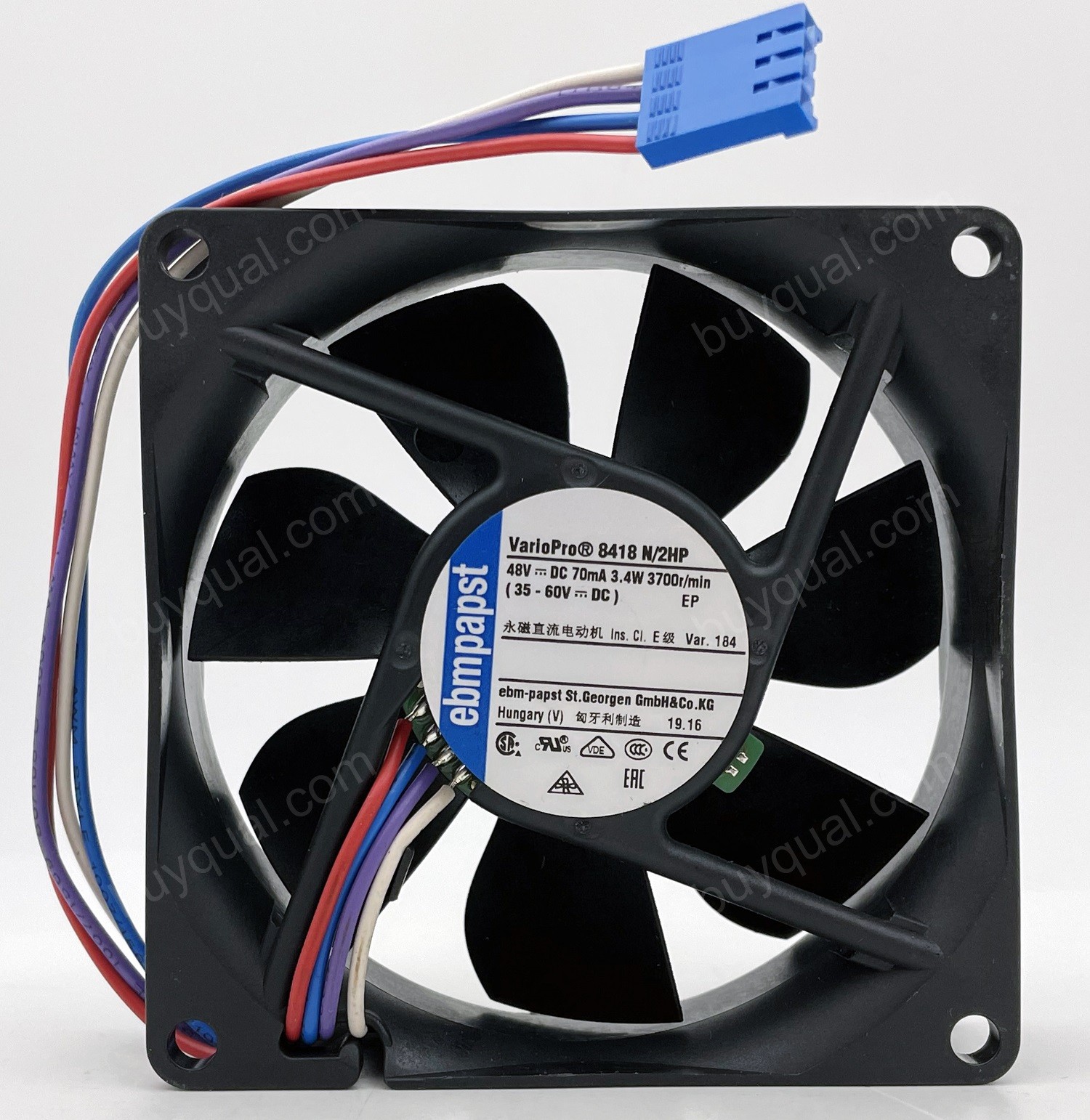 Ebmpapst 8418N/2HP 48V 70mA 3.4W 4wires Cooling Fan 