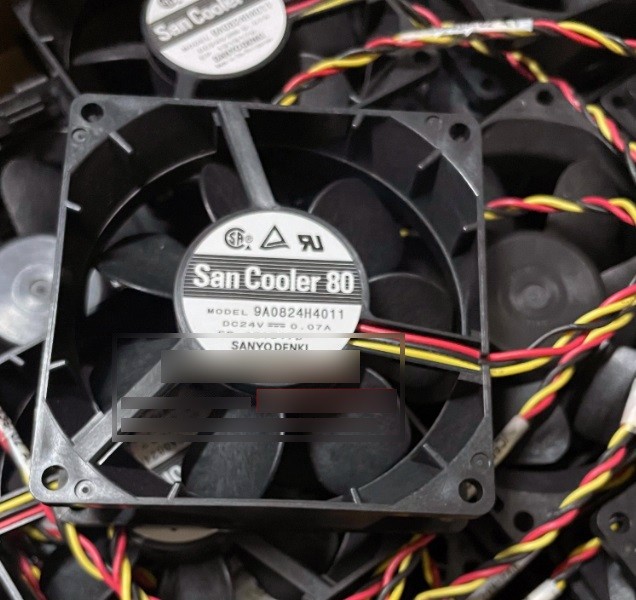 SANYO 9A0824H4011 24V 0.07A 3wires Cooling Fan - New