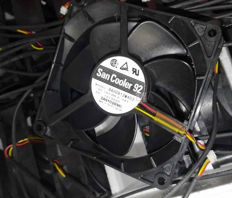 SANYO 9AH0912M403 12V 0.08A 3wires Cooling Fan - New