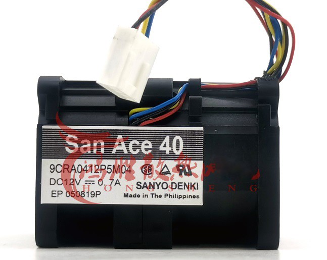 Sanyo 9CRA0412P5M04 12V 0.7A 4wires Cooling Fan 