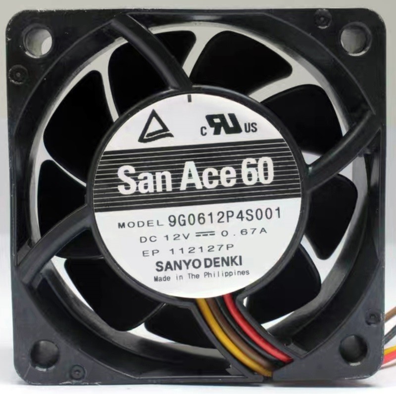 SANYO 9G0612P4S001 12V 0.67A 3wires Cooling Fan