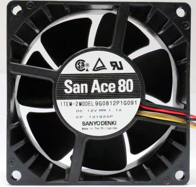 Sanyo 9G0812P1G091 12V 1.1A 4wires Cooling Fan
