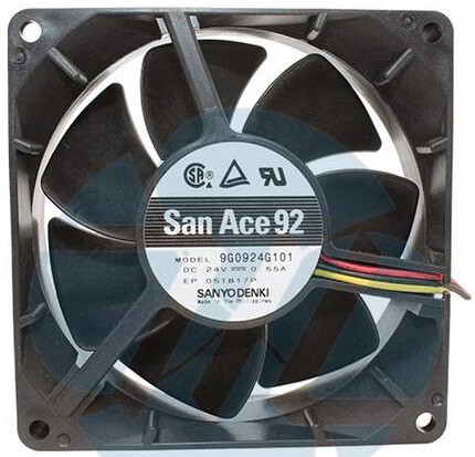 SANYO 9G0924G101 24V 0.55A 3wires Cooling Fan