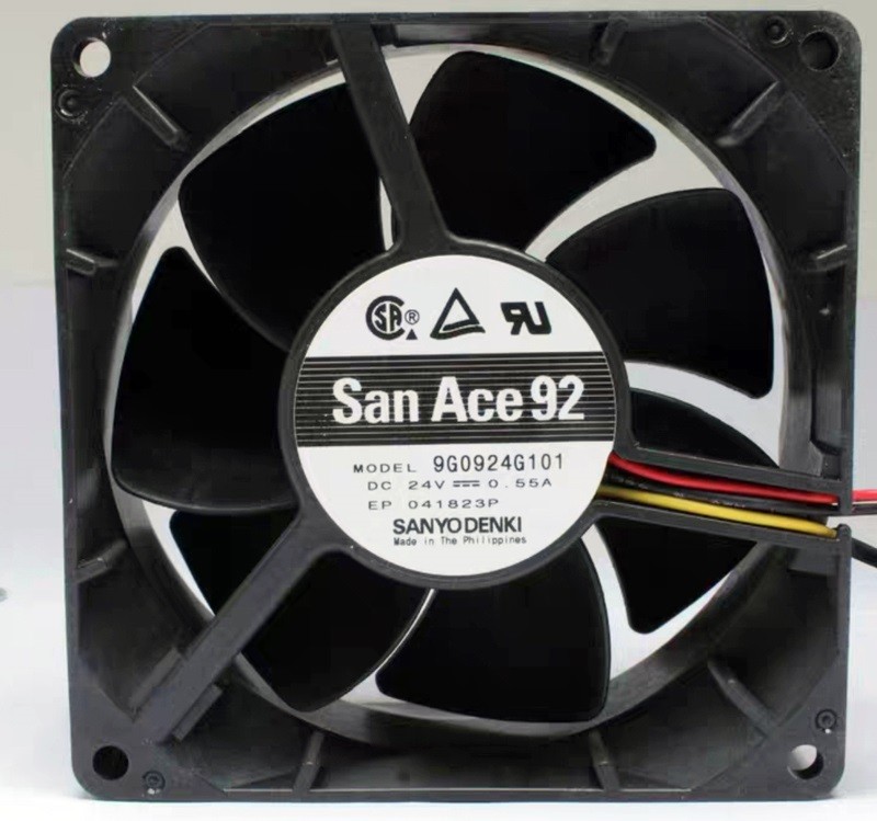 SANYO 9G0924G101 24V 0.55A 3wires Cooling Fan