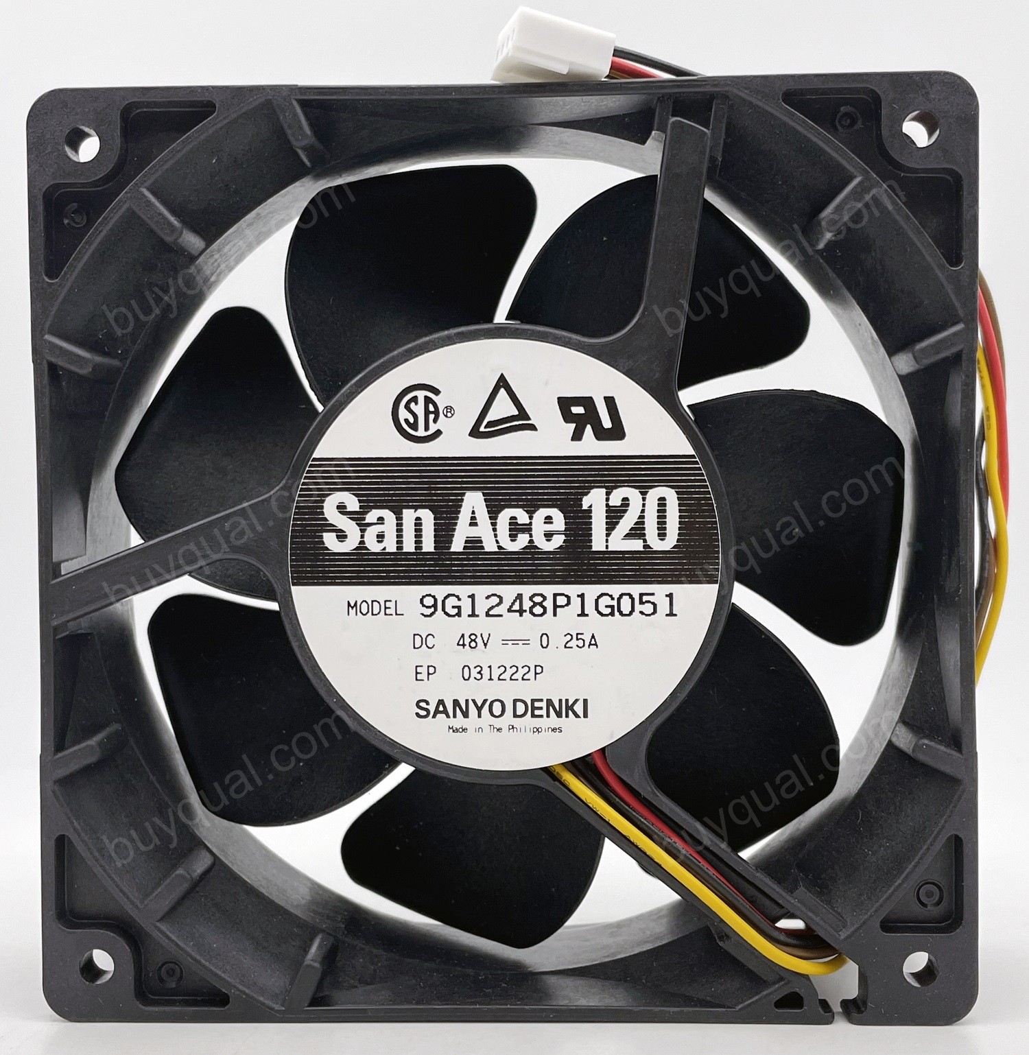 Sanyo 9G1248P1G051 48V 0.25A 4wires Cooling Fan 