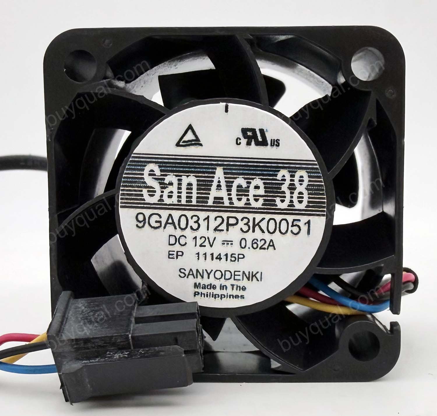SANYO 9GA0312P3K0051 12V 0.62A 4wires Cooling Fan
