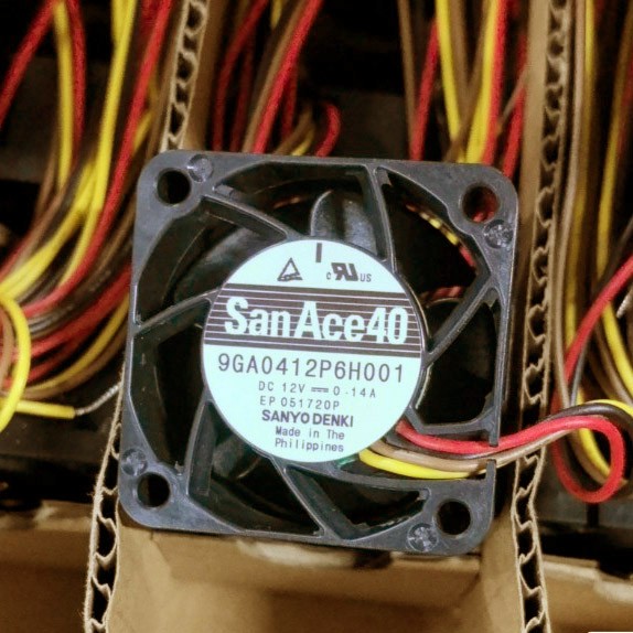 SANYO 9GA0412P6H001 12V 0.14A 4wires Cooling Fan 