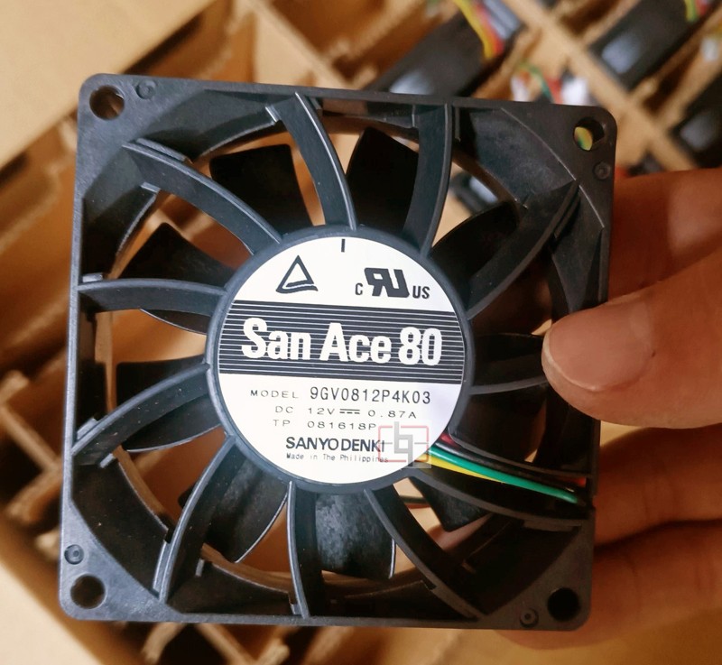 SANYO 9GV0812P4K03 12V 0.87A 3wires Cooling Fan 