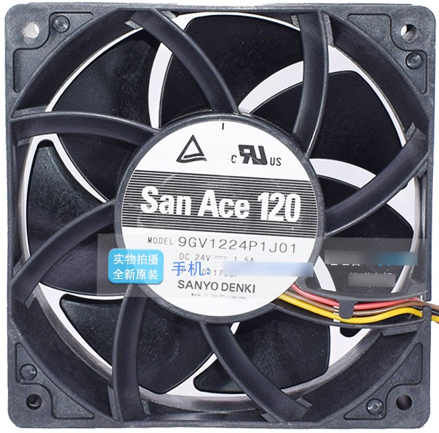 SANYO 9GV1224P1J01 24V 1.5A 4wires Cooling Fan 