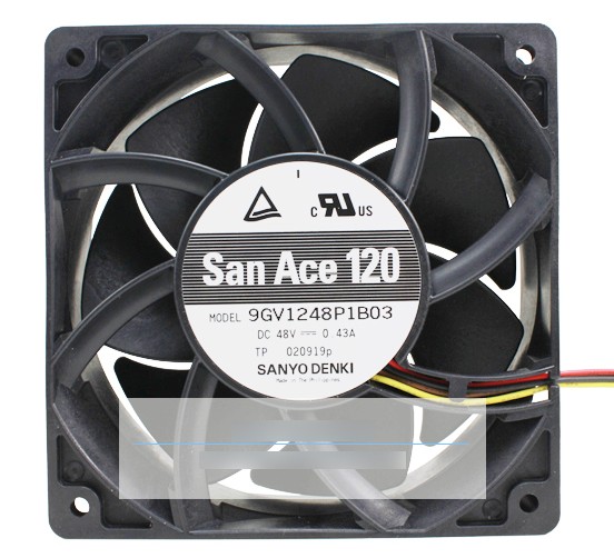 Sanyo 9GV1248P1B03 48V 0.43A 4wires Cooling Fan 