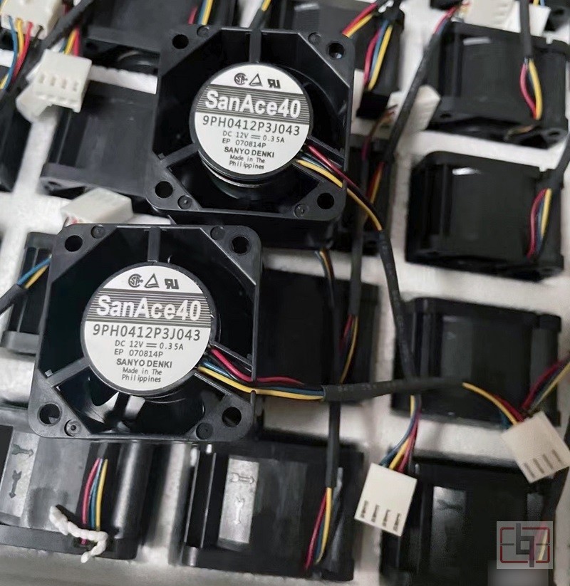 SANYO 9PH0412P3J043 12V 0.35A 4wires Cooling Fan 