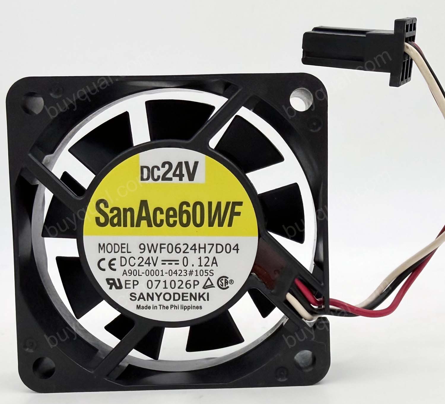 Sanyo 9WF0624H7D04 A90L-0001-0423#105S  24V 0.12A 3wires Cooling Fan