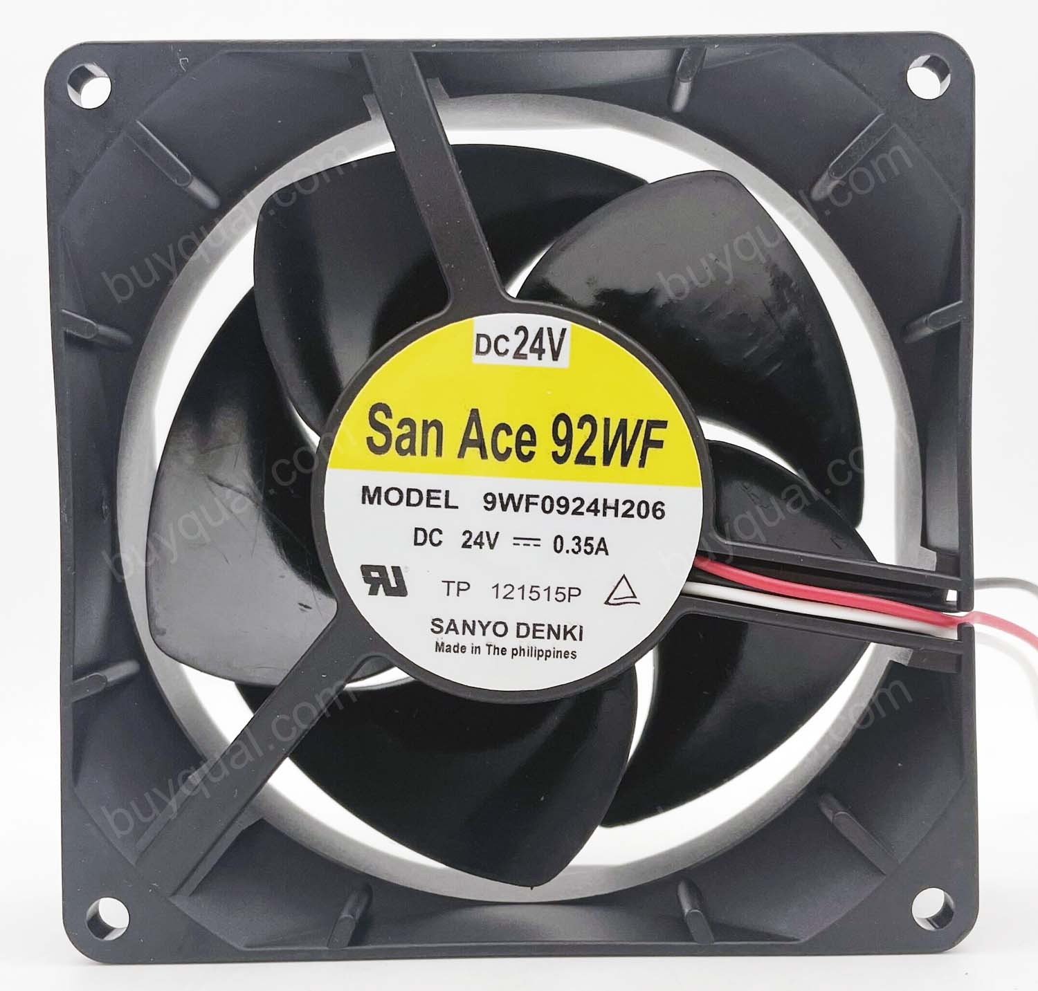 SANYO 9WF0924H206 24V 0.35A 3wires Cooling Fan 