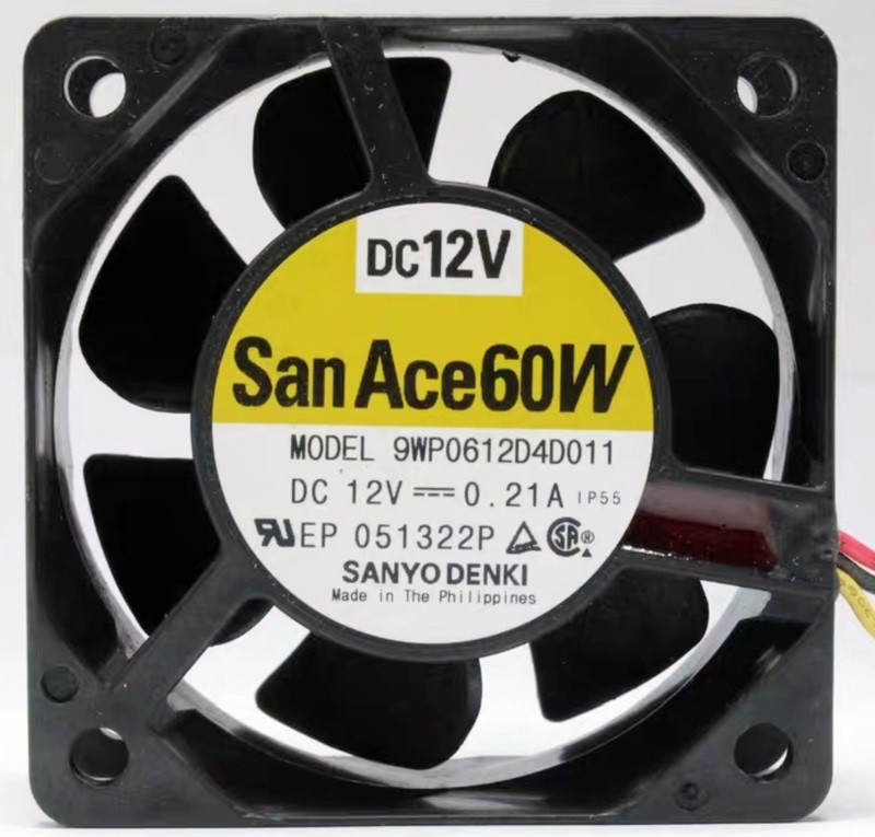 SANYO 9WP0612D4D011 12V 0.21A 3wires Cooling Fan