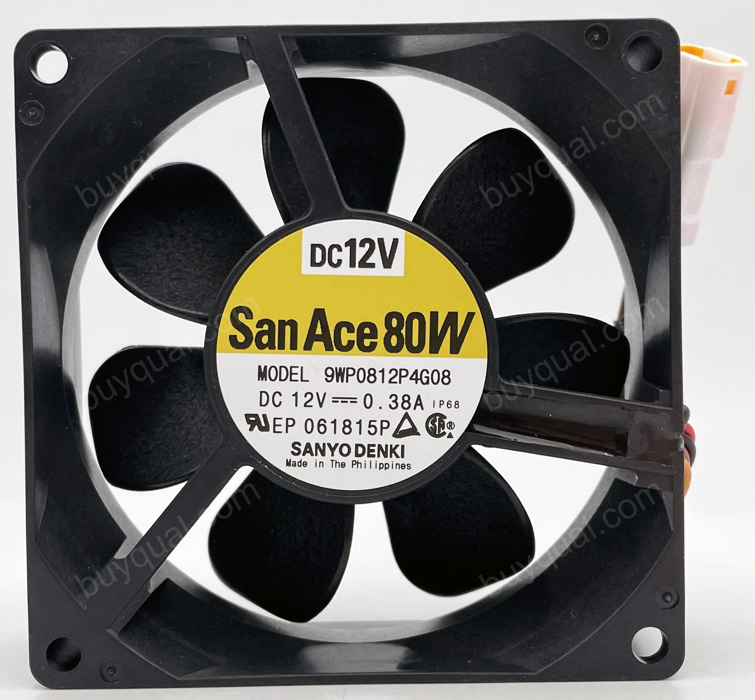 Sanyo 9WP0812P4G08 12V 0.38A 4wires Cooling Fan - New