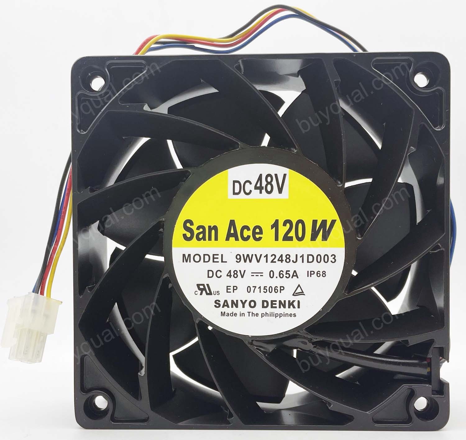 SANYO 9WV1248J1D003 48V 0.65A 4wires Cooling Fan 
