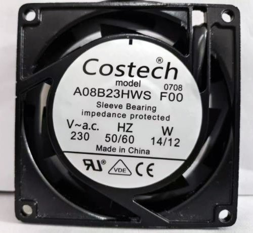 Costech A08B23HWS FOO 230V 14/12W 2wires Cooling Fan 