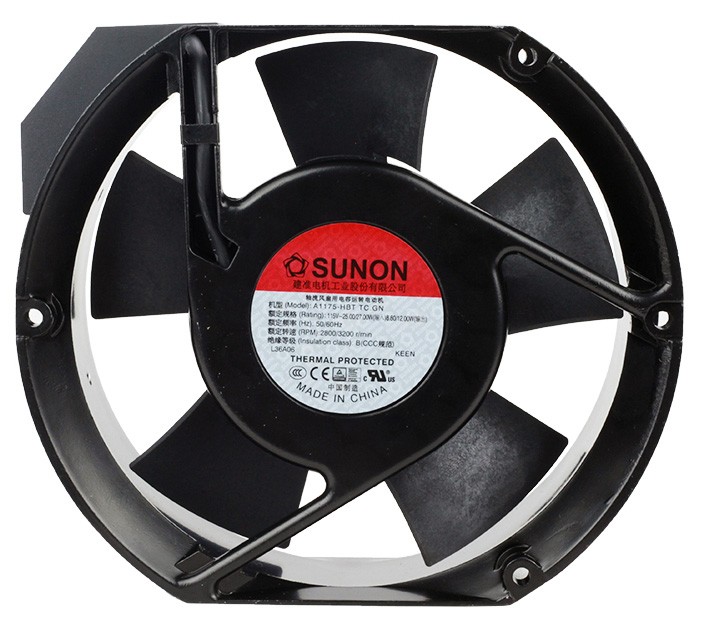 Sunon A1175-HBT TC.GN 115V 0.22/0.23A  2wires Cooling Fan