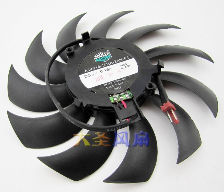 COOLER MASTER A14015-10RA-2AN-F1 5V 0.16A 2wires Cooling Fan