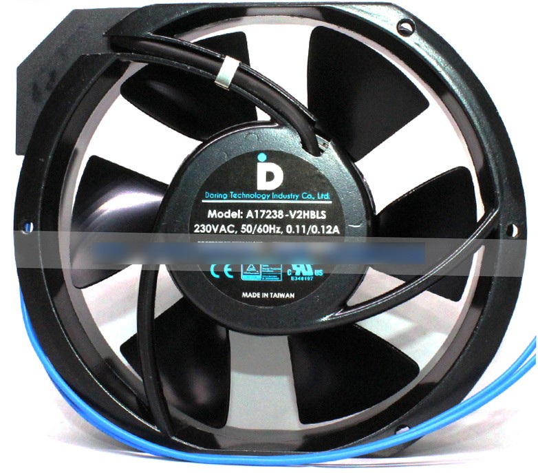 Daring A17238-V2HBLS 230V 0.11/0.12A 2wires Cooling Fan 