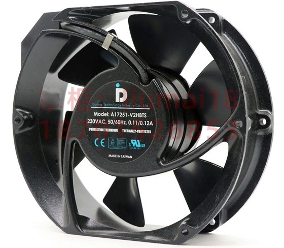 Daring A17251-V2HBTS 230V 0.11/0.12A wires Cooling Fan 