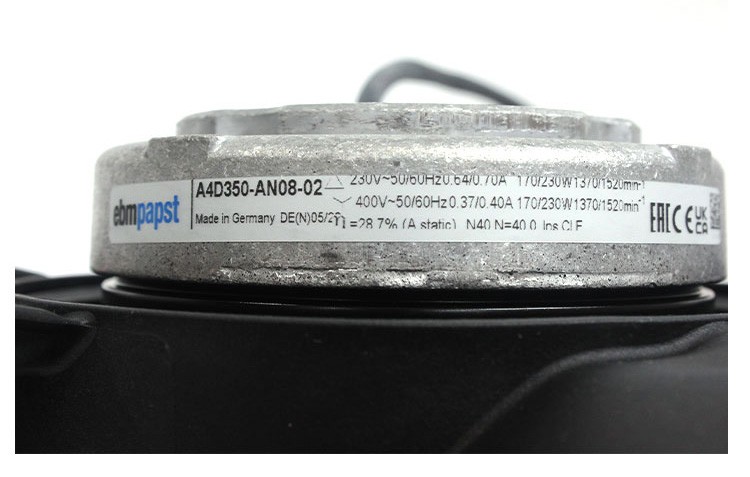 Ebmpapst A4D350-AN08-02 230/400V 0.64/0.7A 170/230W Cooling Fan - New