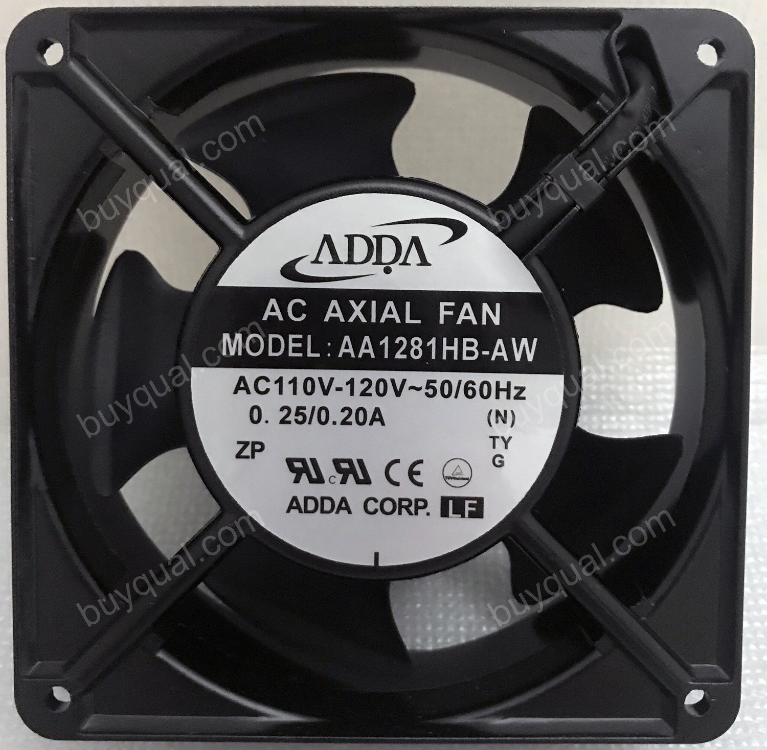 ADDA AA1281HB-AW 110/120V 0.25/0.20A 2 wires Cooling Fan