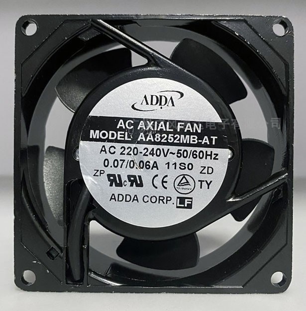 ADDA AA8252MB-AT 220/240V 0.07/0.06A 2wires Cooling Fan