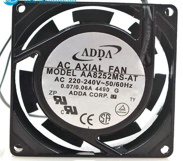 ADDA AA8252MS-AT 220/240V 0.07/0.06A 2 Wires Cooling Fan 