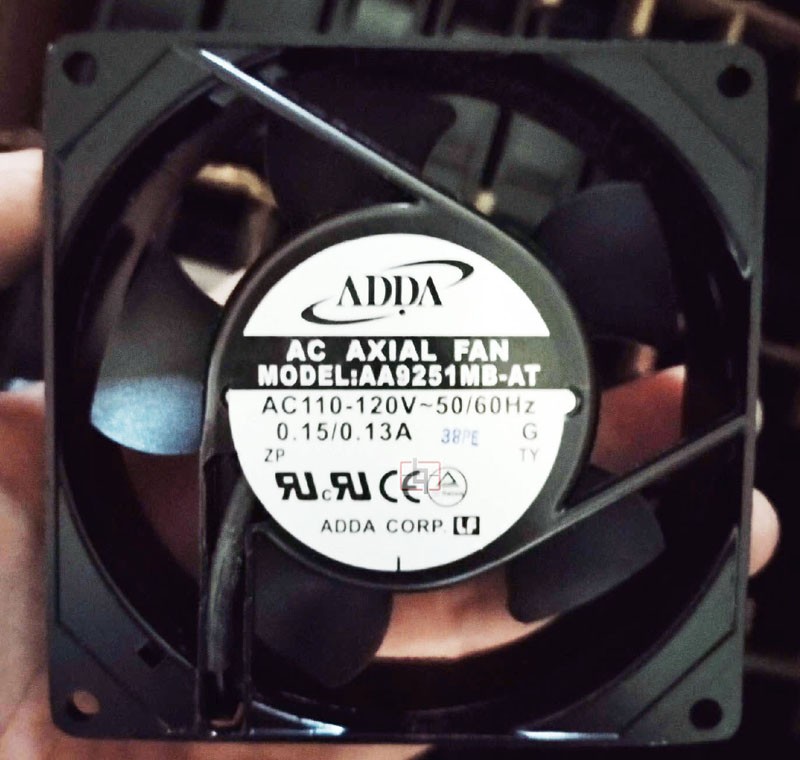ADDA AA9251MB-AT 110/120V 0.15/0.13A 2wires Cooling Fan