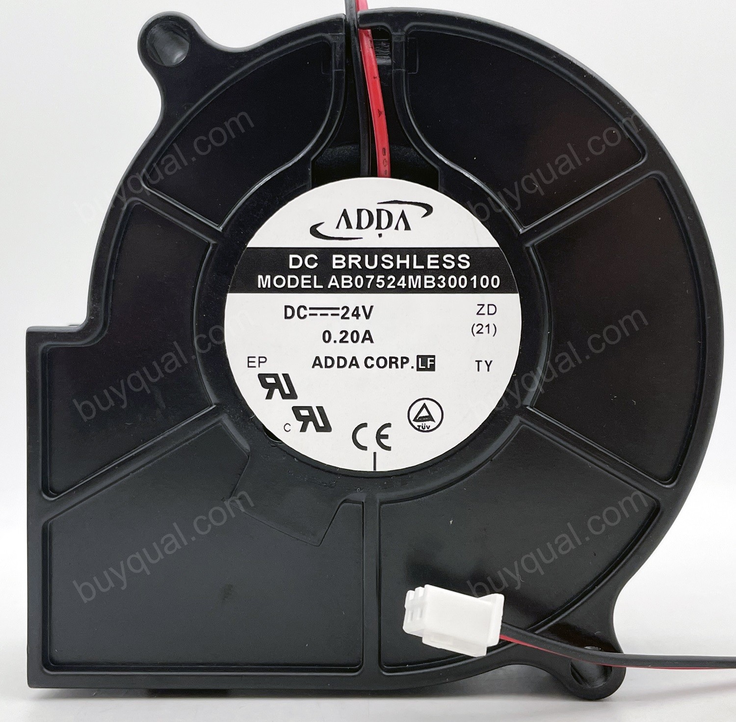 ADDA AB07524MB300100 24V 0.2A 4.8W 2wires Cooling Fan