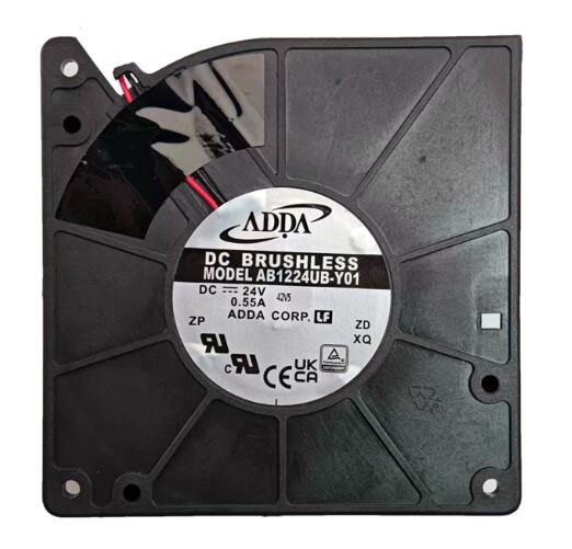 ADDA AB1224UB-Y01 24V 0.55A 2wires Cooling Fan 