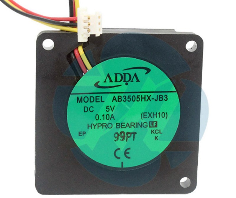 ADDA AB3505HX-JB3 5V 0.10A 3wires Cooling Fan 