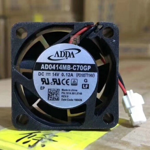 ADDA AD0414MB-C70GP 14V 0.15A 2wires Cooling Fan 